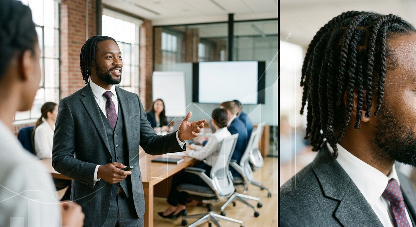 Tapered barrel twist men braids for corporate Jonesboro professionals