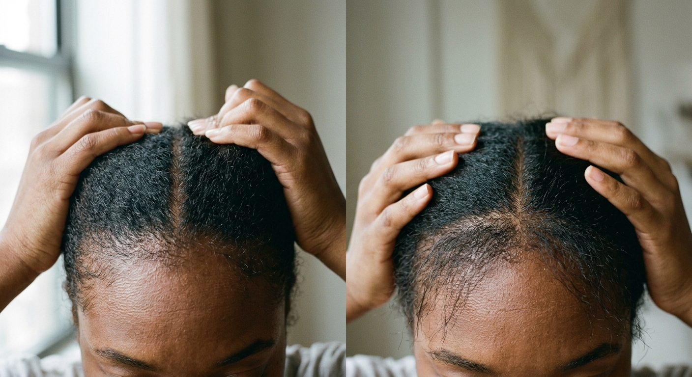 Braiding tension comparison showing parting methods that protect edges