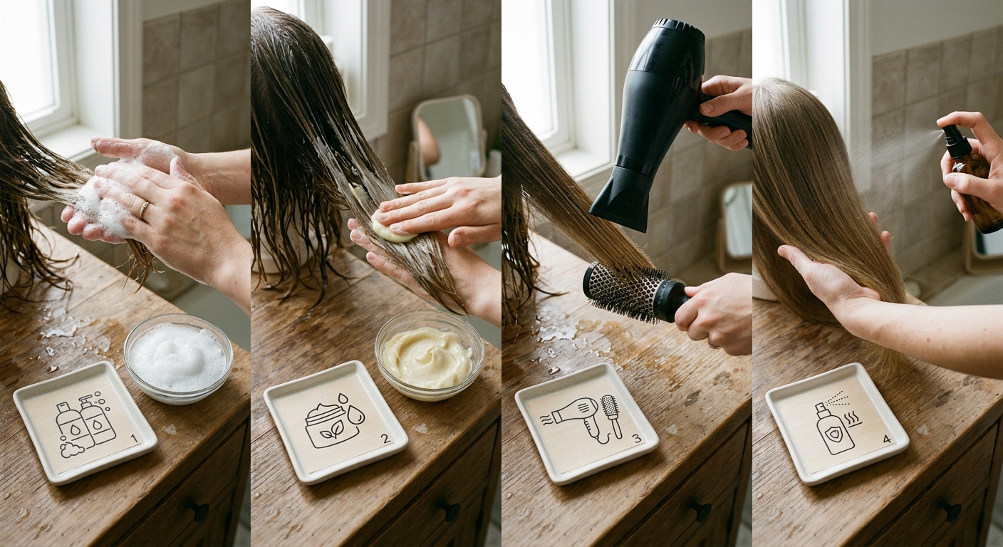 Four-step hair preparation routine for men braids in Jonesboro