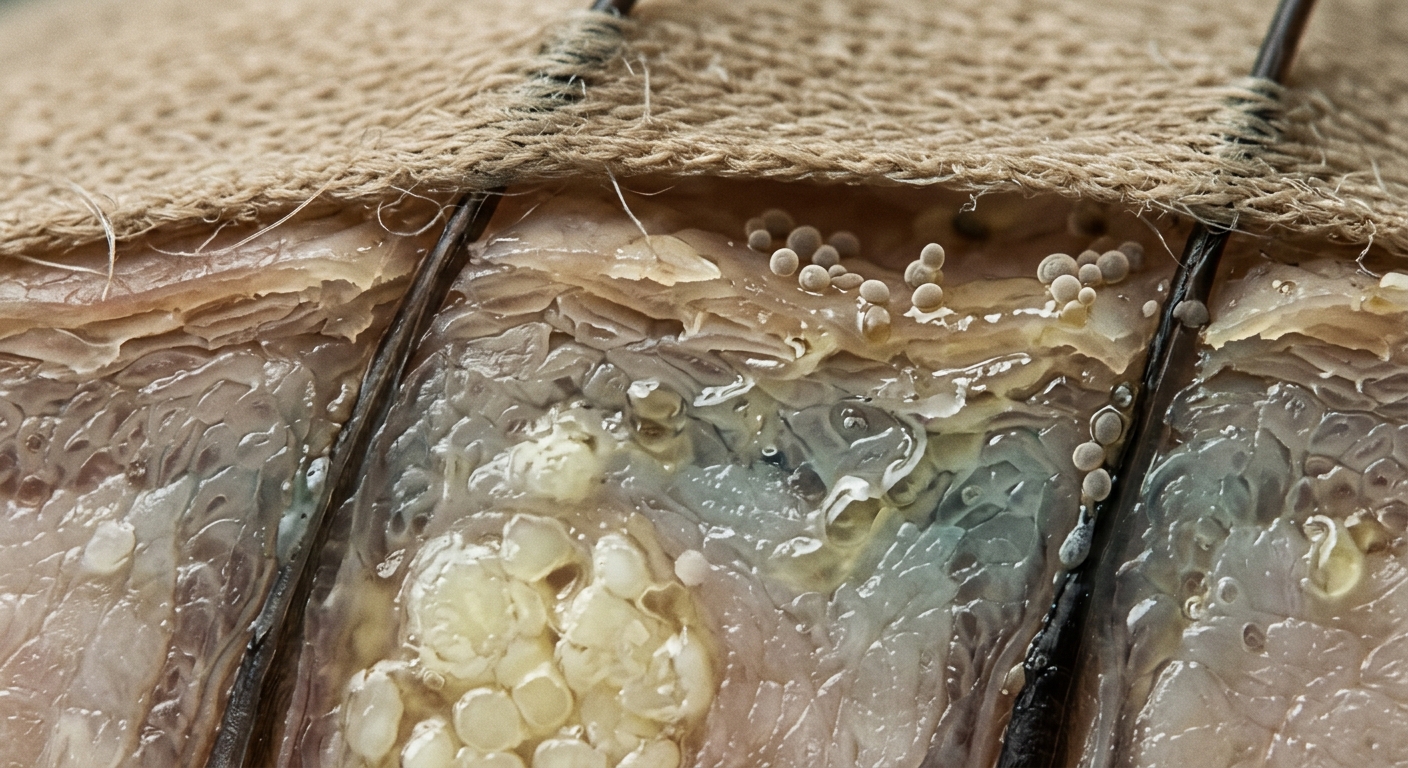 Microscopic scalp microbiome balance under wig braid down service