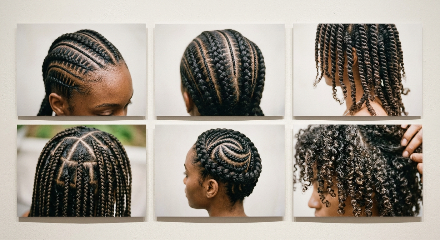 Precision pattern diagrams for protective men braids in Jonesboro GA