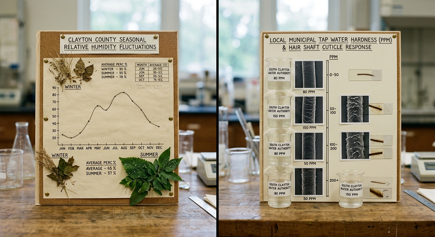 Jonesboro water hardness and humidity impact on hair cuticles